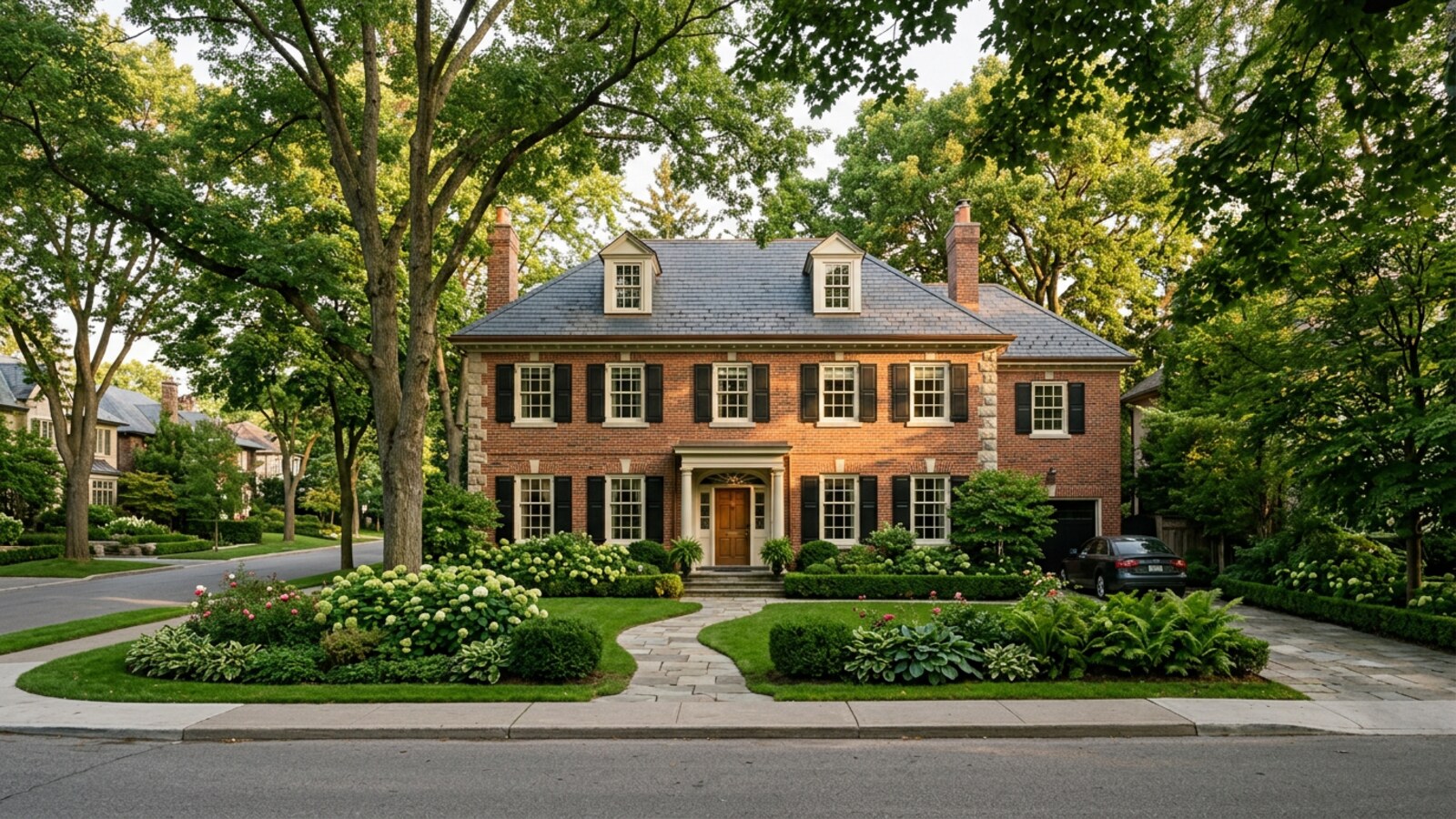 Architectural rendering of a home inspired by Lawrence Park