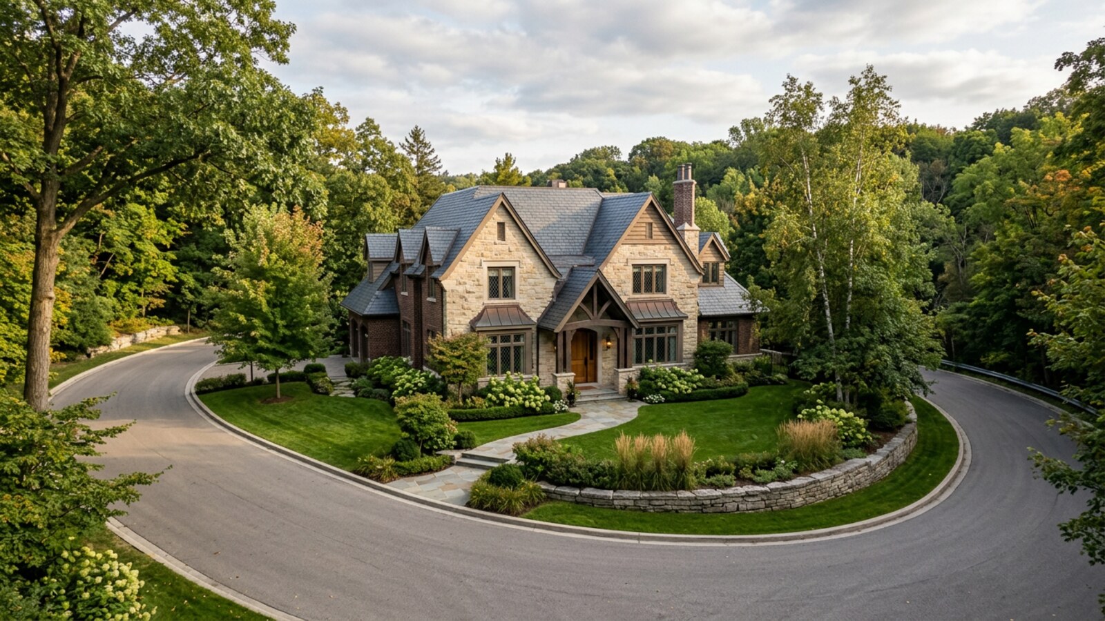 Architectural rendering of a home inspired by York Mills