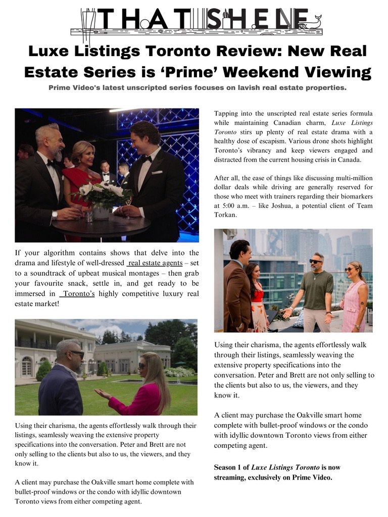 That Shelf: Luxe Listings Toronto review: new real estate series is prime weekend viewing