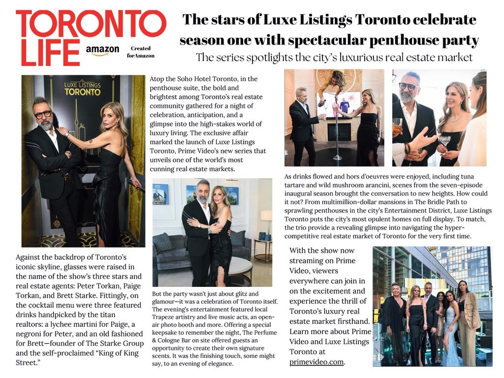 Toronto Life: The stars of Luxe Listings Toronto celebrate season one with spectacular penthouse party